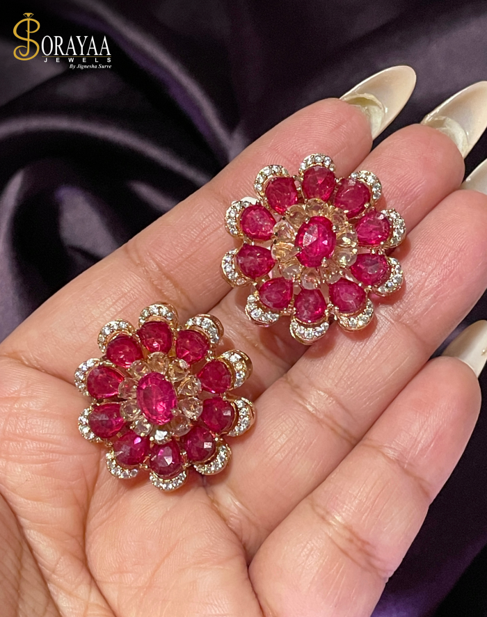 Ruby Fleur Earrings